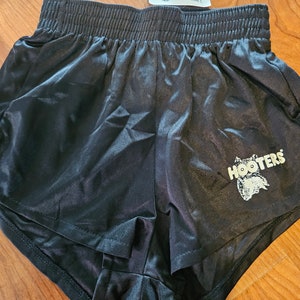 New Vintage Hooters  original dolphin style shorts black xs