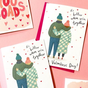 Personalised Couple Valentines Day Card / Valentines Card for Her / Valentines Card for Him / Love You Card