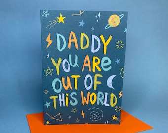 Carte A5 pour la fête des pères, papa, tu es incroyable, cartes de voeux pour papa, carte de fête des pères des enfants, carte pour papa