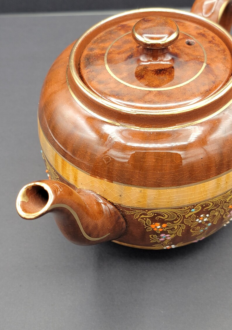 Antique Gibson & Sons Hand Painted Teapot Etsy