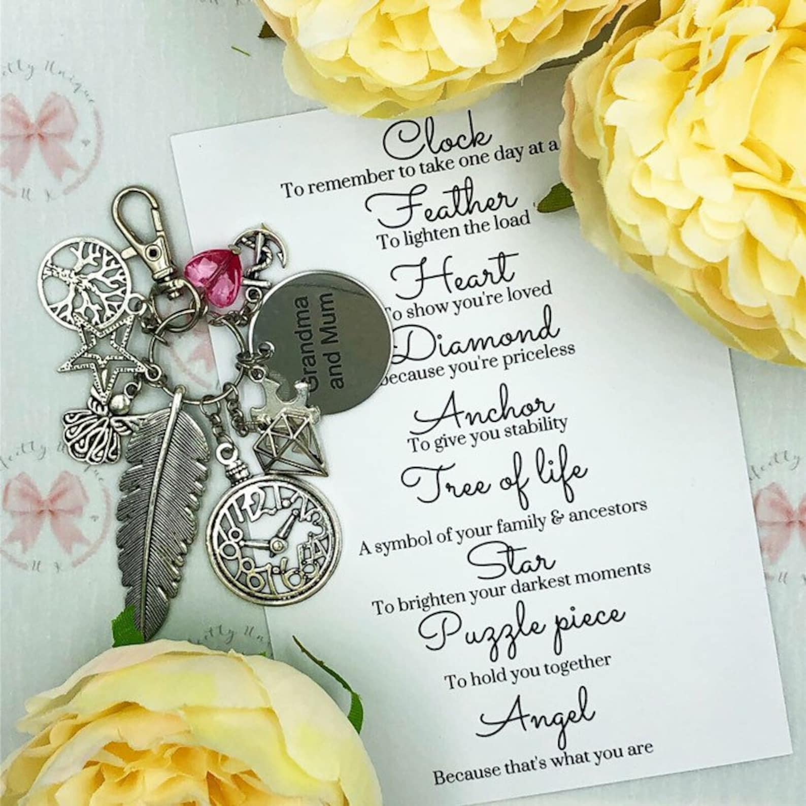 Keyring personalised gifts for her thinking of you gift Etsy