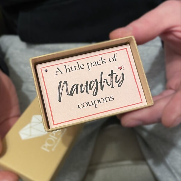 Explicit 18+, Pack of naughty coupons, love coupons, love vouchers for her, love tokens for him, wedding anniversary gift, valentines gifts