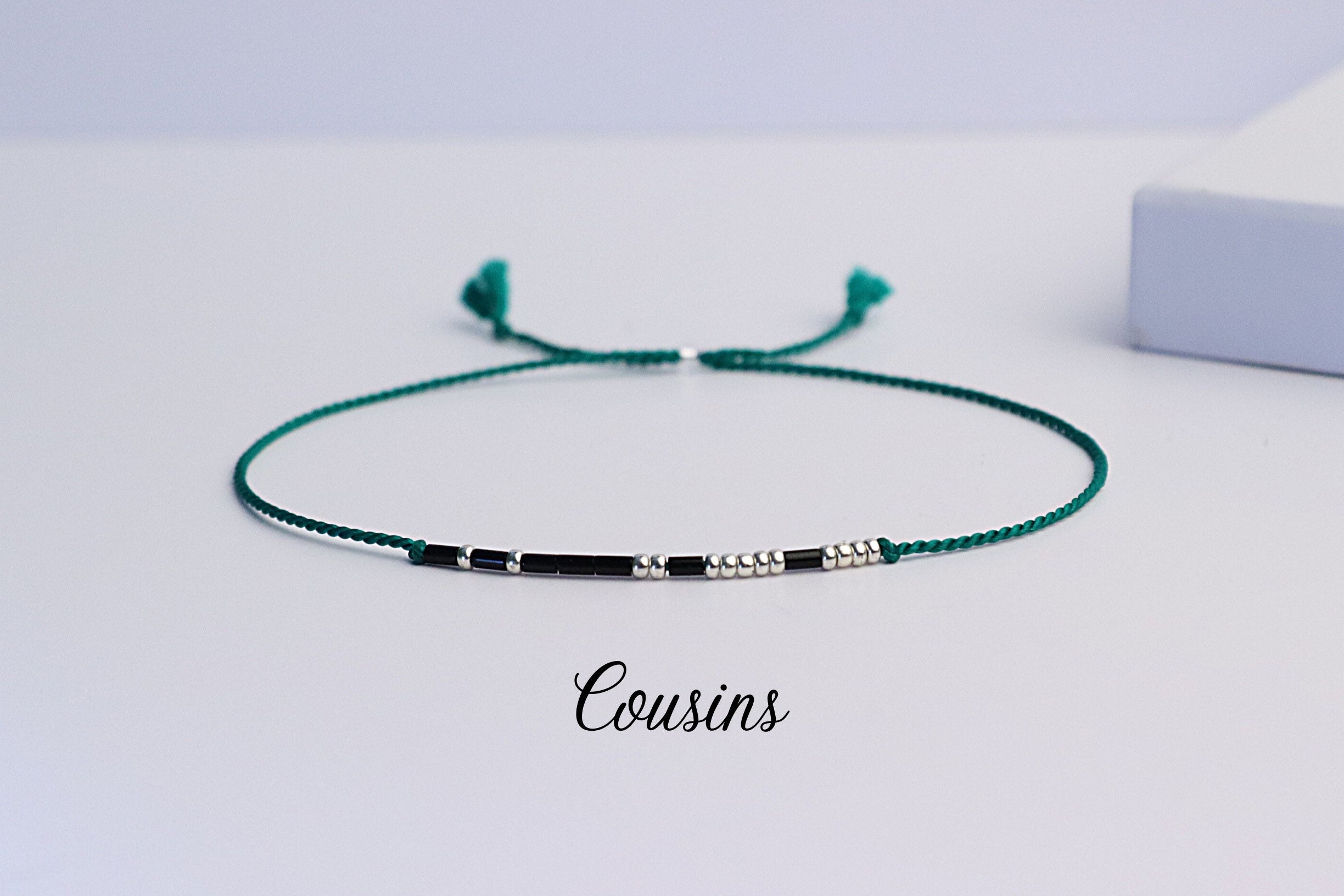 Cousins Morse Code Bracelets Gift for 