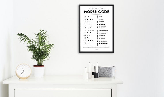 International Morse Code Print: Phonetic Alphabet Wall Art - Etsy