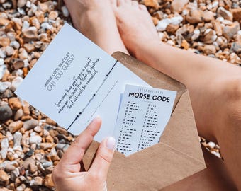 Custom Morse Code Bracelet: Secret Message Jewelry Gift
