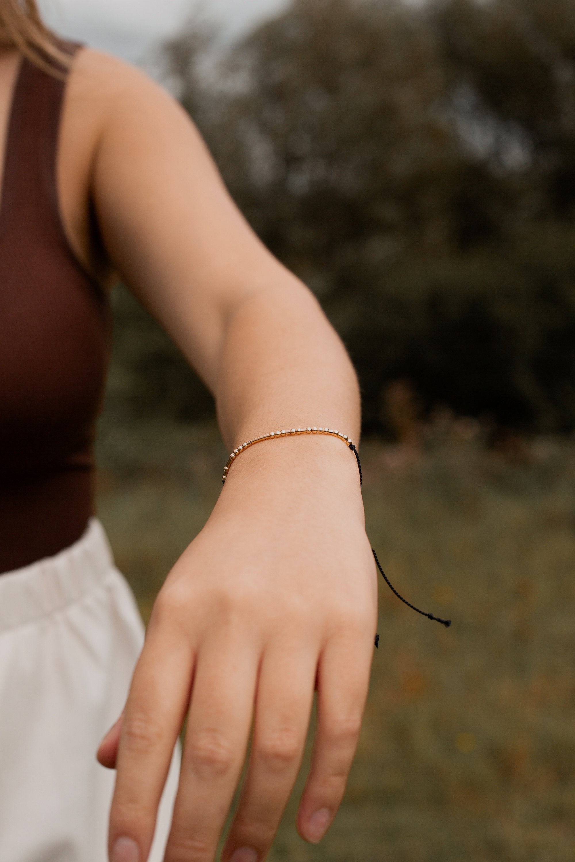 Custom Morse Code Sterling Silver Bracelet: Personalized