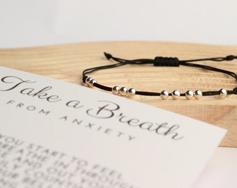 Bracelet Just Breath, bracelet de stimulation, bracelet anti-anxiété pour garçons, bracelet anti-inquiétude, bracelet de respiration, anti-anxiété, bracelet anti-stress