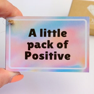 Lot de cartes positives, cartes de motivation pour elle, cadeau inspirant pour lui, cartes de soutien au bien-être mental, coffret cadeau d'affirmation de soi, anxiété