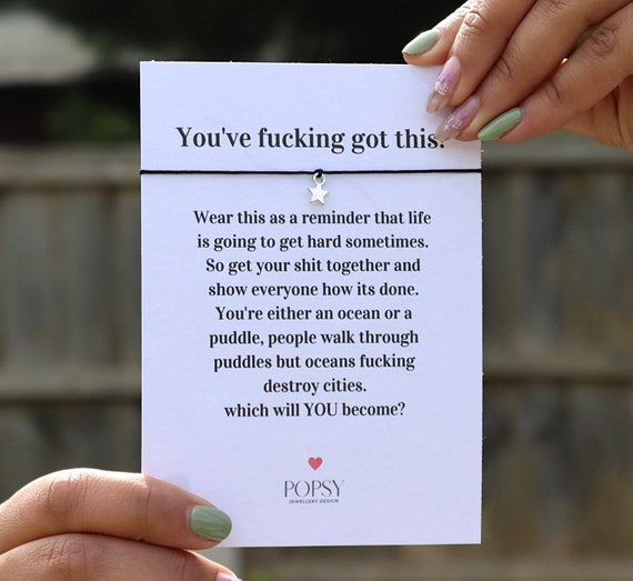 Black Tough As Nails, Friendship & Encouragement Card Black Tough As Nails, Friendship & Encouragement Card