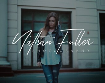 Handwritten Signature Logo for Photographers, Photography Watermark, Custom Logo design for Boutique and small Business, Branding Design