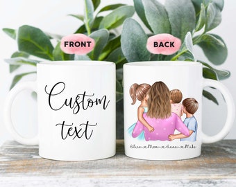 Custom Mom Gifts Mothers Day Mug Mother And Children Mug Mom And Baby Mom and Child mug Worlds Best Mom Gift Mommy Mug Mama Mug Baby Mug