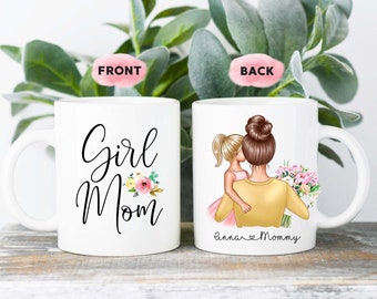 Girl Mom Of Girl Gift Mom Mug Mom and Girl mug Mothers Day Mug Mom And Baby Mother Children Mug Mommy Mug Mama Mug Baby Mug Custom Mom Mug