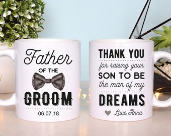 Gift For Father Of The Groom Mug Father In Law Mug Groom Father Gift Father Of Groom Gift From Daughter In Law Raising The Man Gift