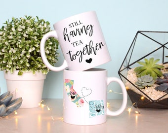 Long Distance Friendship Mug Best Friend Mug Long Distance Mug Best Friend Going Away Gift For Friend Forever Gift True Friendship Tea Mug