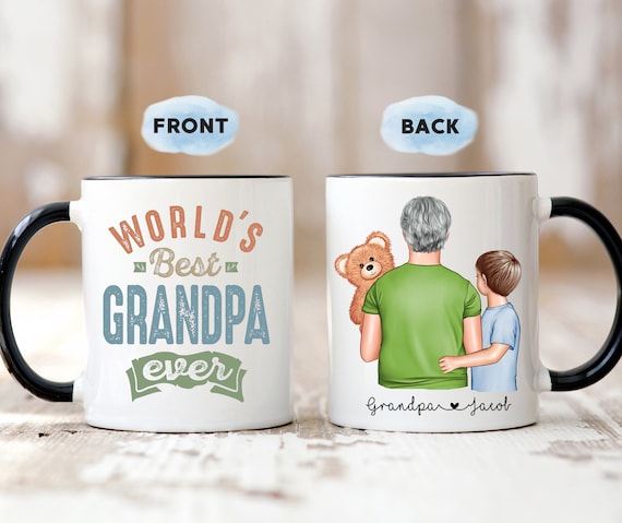 Grandad Gift Best Grandpa Ever Mug Personalized Grandpa Mug