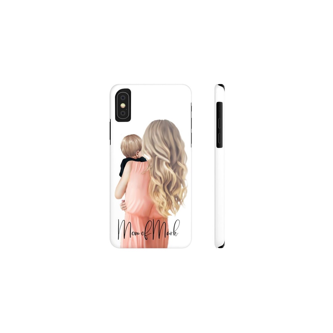 Personalized New Mom Phone Case Boy Mama Iphone Case Mom and Etsy