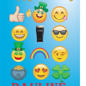 Personalised Birthday Card With Scottish Emoji Inspired Etsy - emoji choker roblox