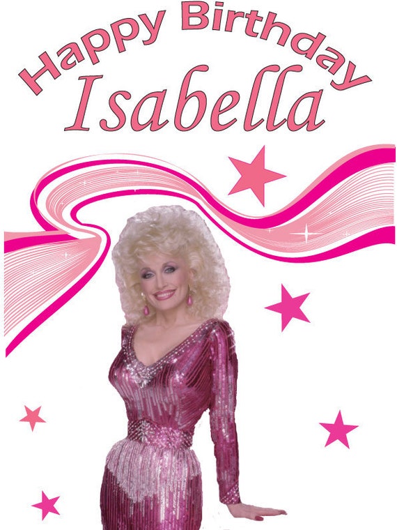 Dolly Parton Personalised Birthday card for Dolly fans GB any Etsy
