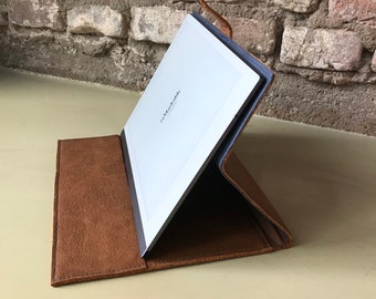 NEW! Leather Cover for reMarkable2 and Onyx Boox Note Air 2 plus, stand cover