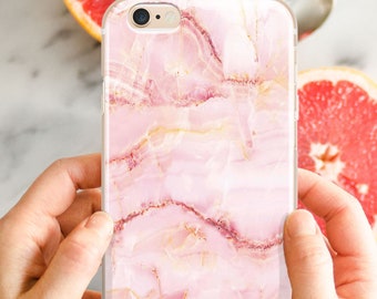 Marble iPhone X case, rose gold marble, iPhone 7 plus case, iPhone 8 plus case, Galaxy S7 8 9 marble case, iPhone 6s plus case, rose marble