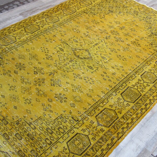 Free Shipping,10'6 feet x 6'8 feet,Vintage Rug,Wool Rug,Turkish Rug,Woven Rug,Oriental Rug,Contemporary Rug,Hand Knotted Rug, V179