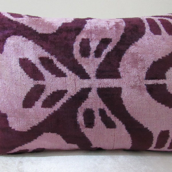Purple - Cotton Sambalpuri Ikat Cushion Cover 20