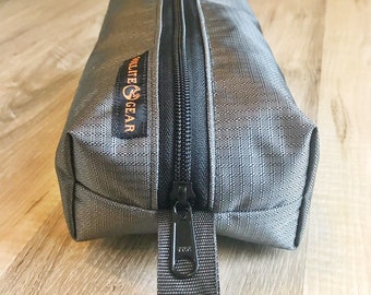 Medium 420d Ripstop Nylon Box Pouch- Gray