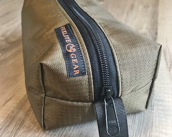 Medium 420d Ripstop Nylon Box Pouch - Coyote