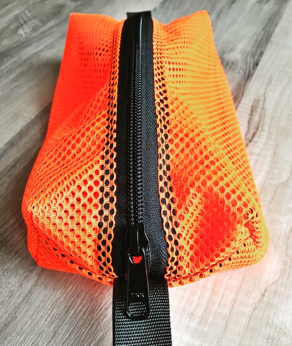 Orange mesh backpack discount