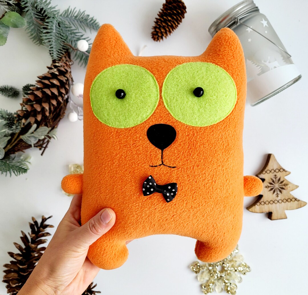 Ginger Cat Plush Orange Cat Plush Stuffed Animal Orange Cat Etsy