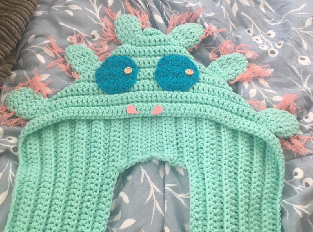 Handmade Axolotl Hooded Scarf Etsy