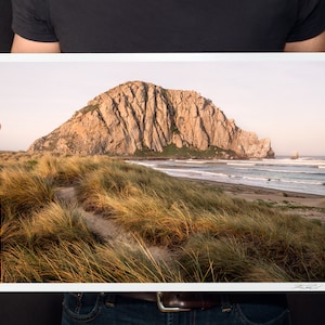 Morro Rock Photo, Morro Bay Wall Art, California Central Coast Home Decor, Sunrise Landscape Photography, Morro Beach Print, Morro Sunrise image 1