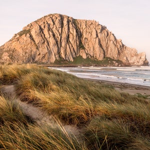 Morro Rock Photo, Morro Bay Wall Art, California Central Coast Home Decor, Sunrise Landscape Photography, Morro Beach Print, Morro Sunrise image 2