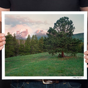 Rocky Mountain National Park Photo, Colorado Mountain Photography, Mountain Wall Decor, Rocky Mountains Print, &quot;Glacier Basin&quot;