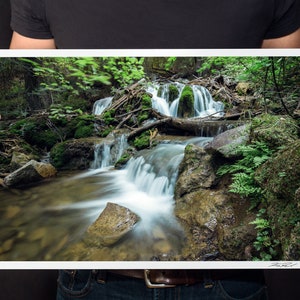Waterfall Photo Wall Art, Gentle Stream, Long Exposure Photography, Nature Photo, Colorado Stream Photo, Waterfall Print, &quot;Cascade&quot;