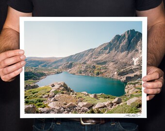 Blue Lake Print, Alpine Lake Photo, Colorado Landscape Photography, Mountain Lake Print, Fine Art Photography, "Blue Lake"