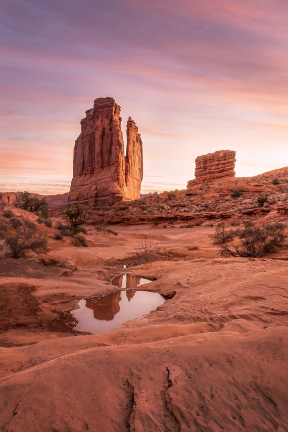 Desert Photo Moab Wall Art Utah Sunrise Home Decor Rock Etsy