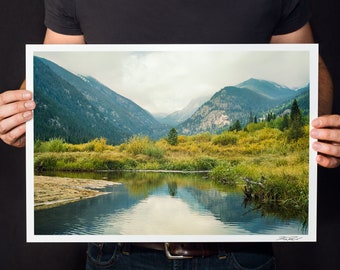 Mountain River Photo, Fall River Print, Rocky Mountain National Park Photography, Landscape Photography, Colorado Fine Art, "Fall River"