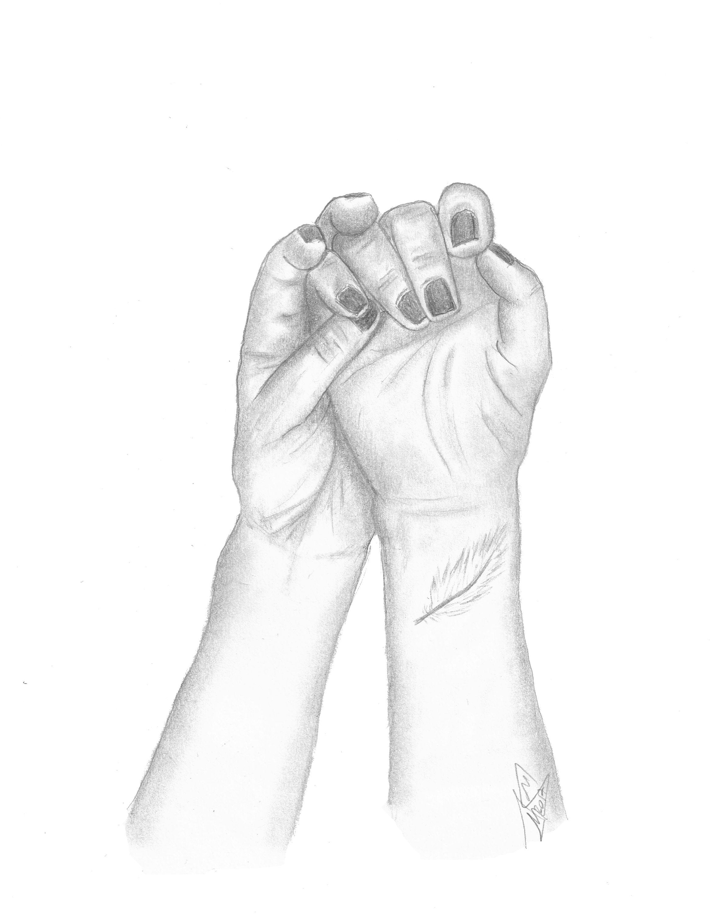 Mains Entrelacees Dessin