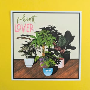 Carte Plant Lover | Illustration | Pachira - Monstera - Calathea | Plant Illustration