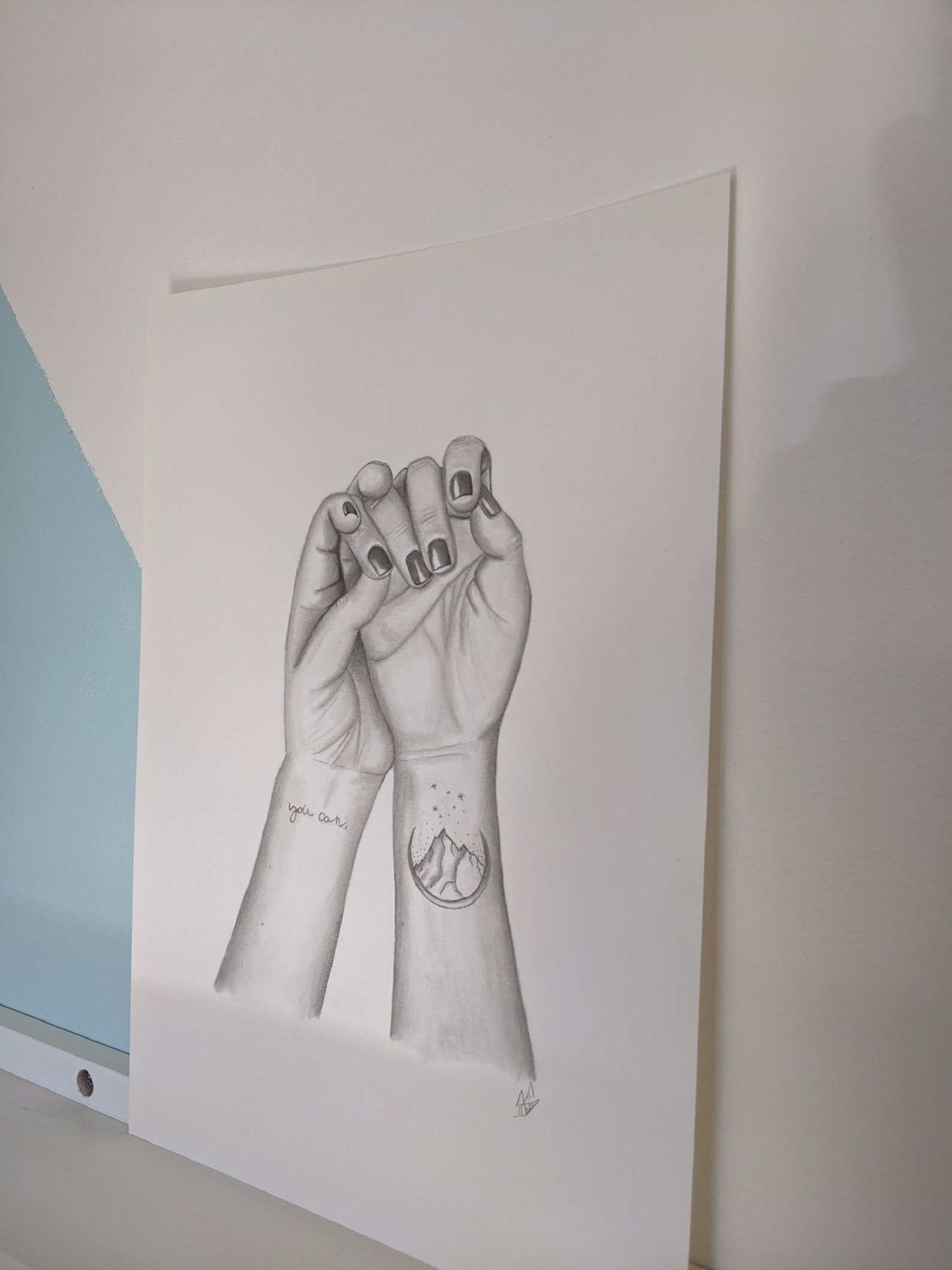Mains Entrelacees Dessin