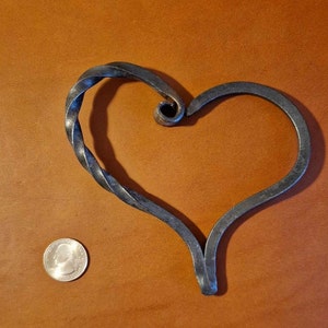 Medium Hand forged decorative heart