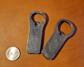 Hand forged blacksmith bottle opener