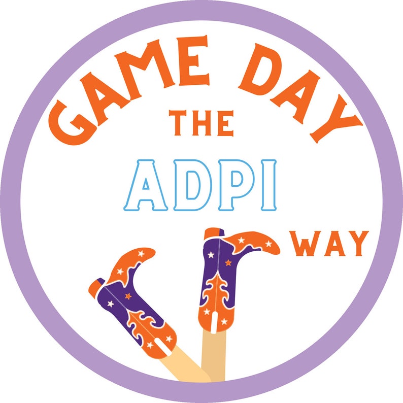 NEW 2024 Alpha Delta Pi Gameday Buttons #48 - Etsy