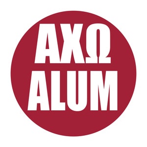 Alpha Chi Omega Alabama Game Day Button #25