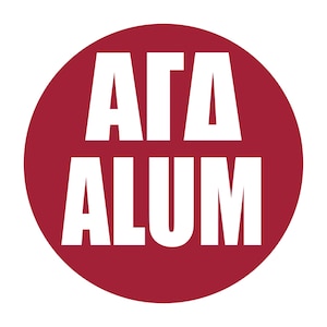 Alpha Gamma Delta Alabama Game Day Button #25