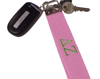 Delta Zeta Embroidered Key Fob