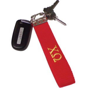 Porte-clés brodé Chi Omega