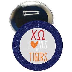 Chi Omega Auburn GAME DAY Button #402