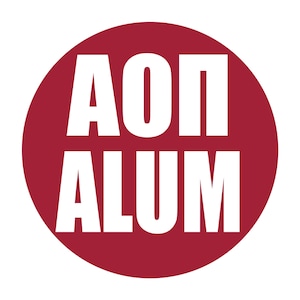 Alpha Omicron Pi Alabama Game Day Button #25